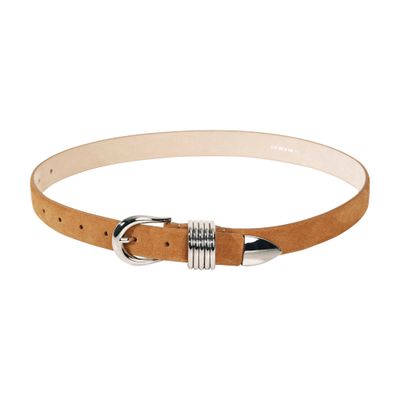 Dehanche Hollyhock Suede Belt In Brown
