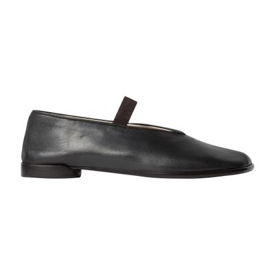 Lemaire Glove Nappa Leather Ballet Flats In Black