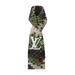 LOUIS VUITTON ストール・LVラバーズダモフラージュ ルイヴィトン コピー ストール・LV ラバーズ・ダモフラージュ