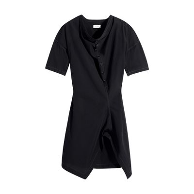 lemaire asymmetrical shirt dress Asymmetrical Shirt Dress — Dark Espresso – La Garçonne main image 0