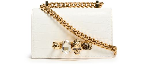 MCQUEEN Mini Jewelled Satchel