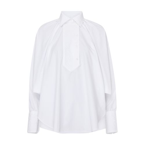 Patou Artist Cotton Blouse In White