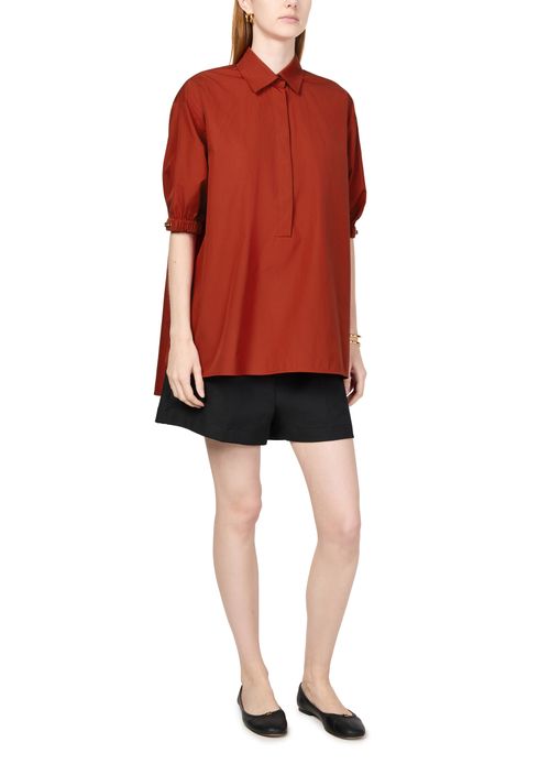 MAX MARA Teano cotton poplin blouse