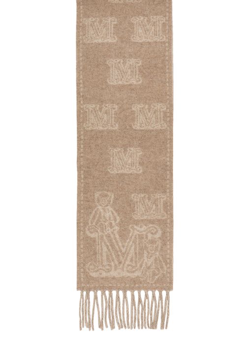 MAX MARA Wsanima logo scarf
