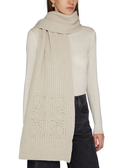 LOEWE Anagram wool scarf