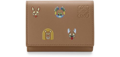LOEWE Cats trifold wallet in classic calfskin