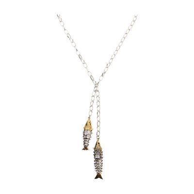 Isabel Marant River Silver And Gold-tone Necklace In Silver