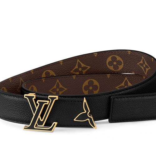 LOUIS VUITTON Pretty LV Enamel 30mm Reversible Belt