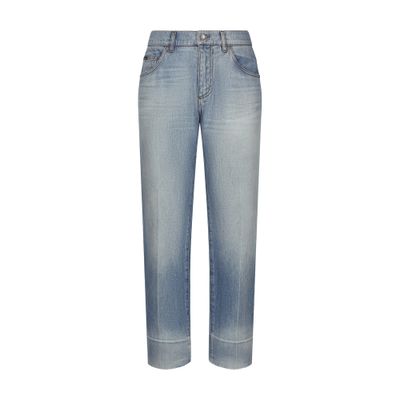 Dolce & Gabbana Classic Straight-legged Jeans In Blue
