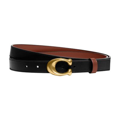 Women s Sculpted C Buckle Reversible Belt 25Mm COACH 24S