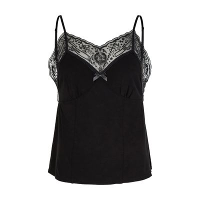 Sleeveless lace top