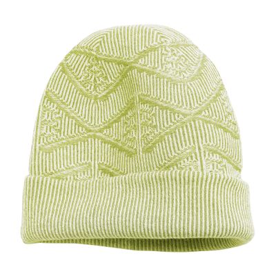 Barrie Cashmere Monogram Beanie In Green
