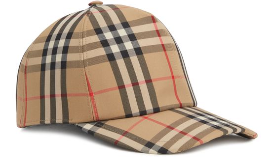 Men's Check pattern trucker cap   BURBERRY   S