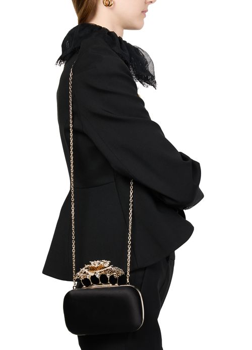 MCQUEEN Carnation clutch