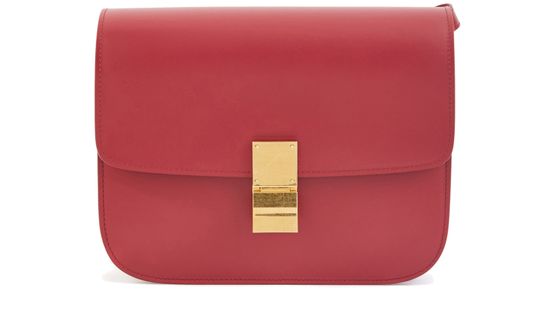 Celine Classic Box Bag Smooth Leather Medium Red 22441016