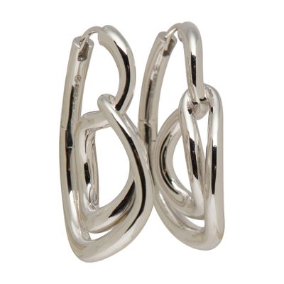 Lasso hoop earrings