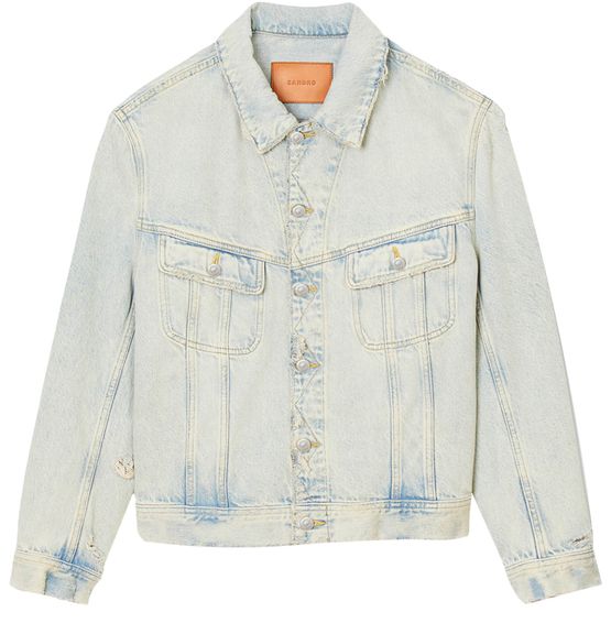Faded denim jacket SANDRO