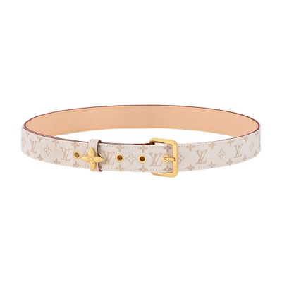 Louis Vuitton Lv Flowergram Ardillon 30mm Belt In Blue