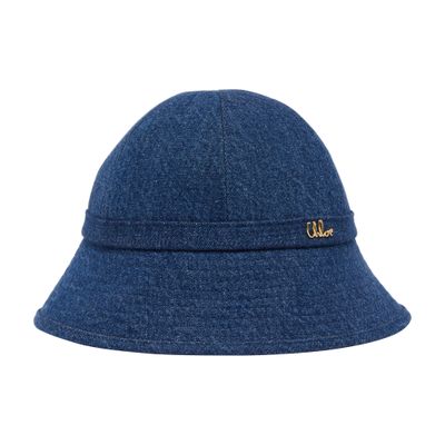Chloé Iconic Cowboy Fisherman Hat In Blue