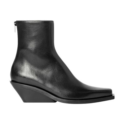 Ann Demeulemeester Leather Ankle Boots In Black