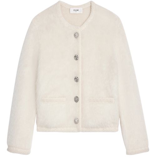 CELINE Cardigan in brushed mohair