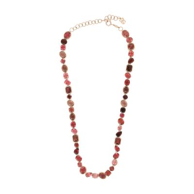 Dolce & Gabbana Anna Necklace In Red Gold 18kt With Toumalines In Red