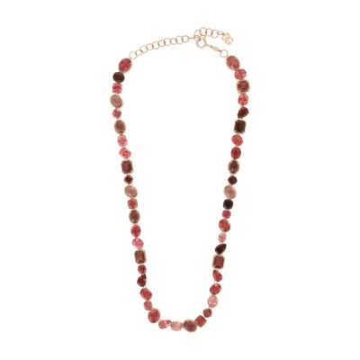 Shop Dolce & Gabbana Anna Necklace In Red Gold 18kt