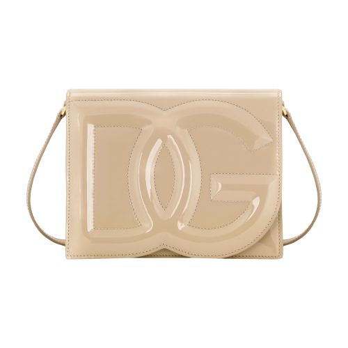 Dolce & Gabbana Dg Logo Crossbody Bag In Sand