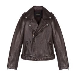 Maje on sale leather coat