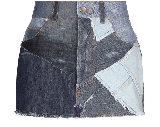Women s Patchwork denim miniskirt DOLCE GABBANA 24S