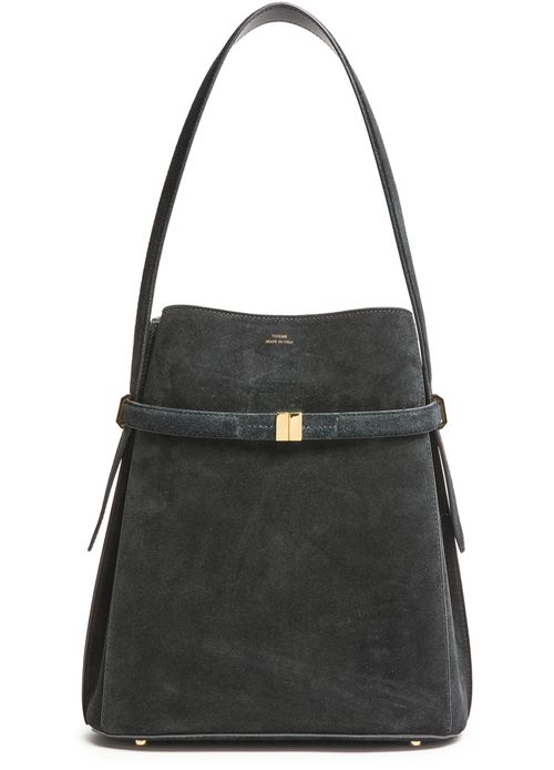 TOTEME Suede bucket bag with strap