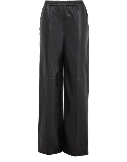YVES SALOMON Gerade Hose aus Lammnappa-Leder