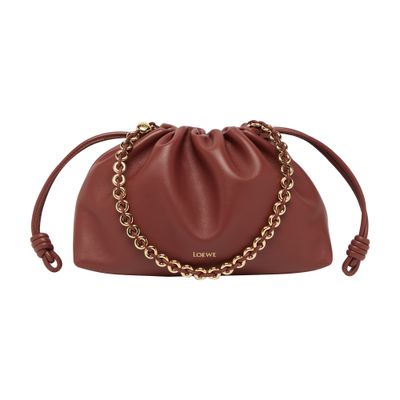 Loewe Leather Flamenco Purse In Brown