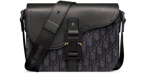 DIOR Kleine Saddle Messenger Tasche mit Umschlagklappe