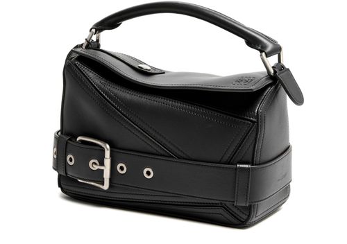 LOEWE Small Puzzle Biker bag in shiny calfskin