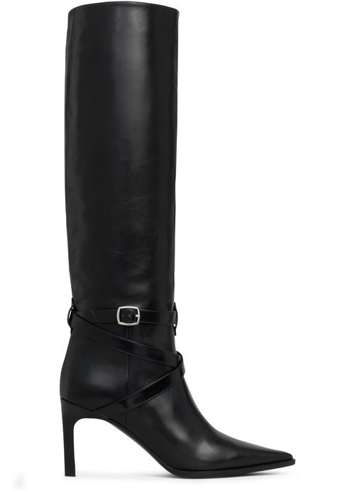CELINE Celine verneuil calfskin high boots