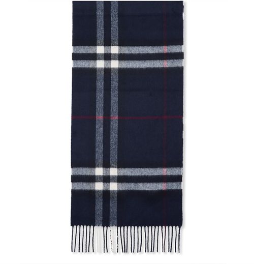 BURBERRY Checked cashmere scarf