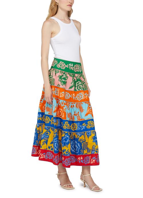 FARM RIO Tiered maxi skirt