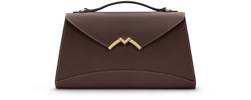 Moynat Enveloppe Crossbody Bag in Brown