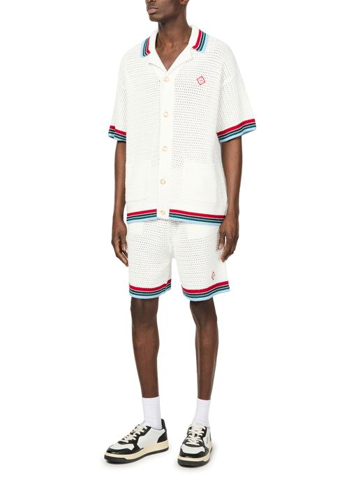 CASABLANCA Sporty crochet shorts