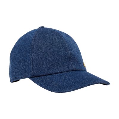 オシャレを格上げ ★ CHLOE Chloe Iconic denim cap Chloé The Chloé Iconic Cap In Denim | Chloé US