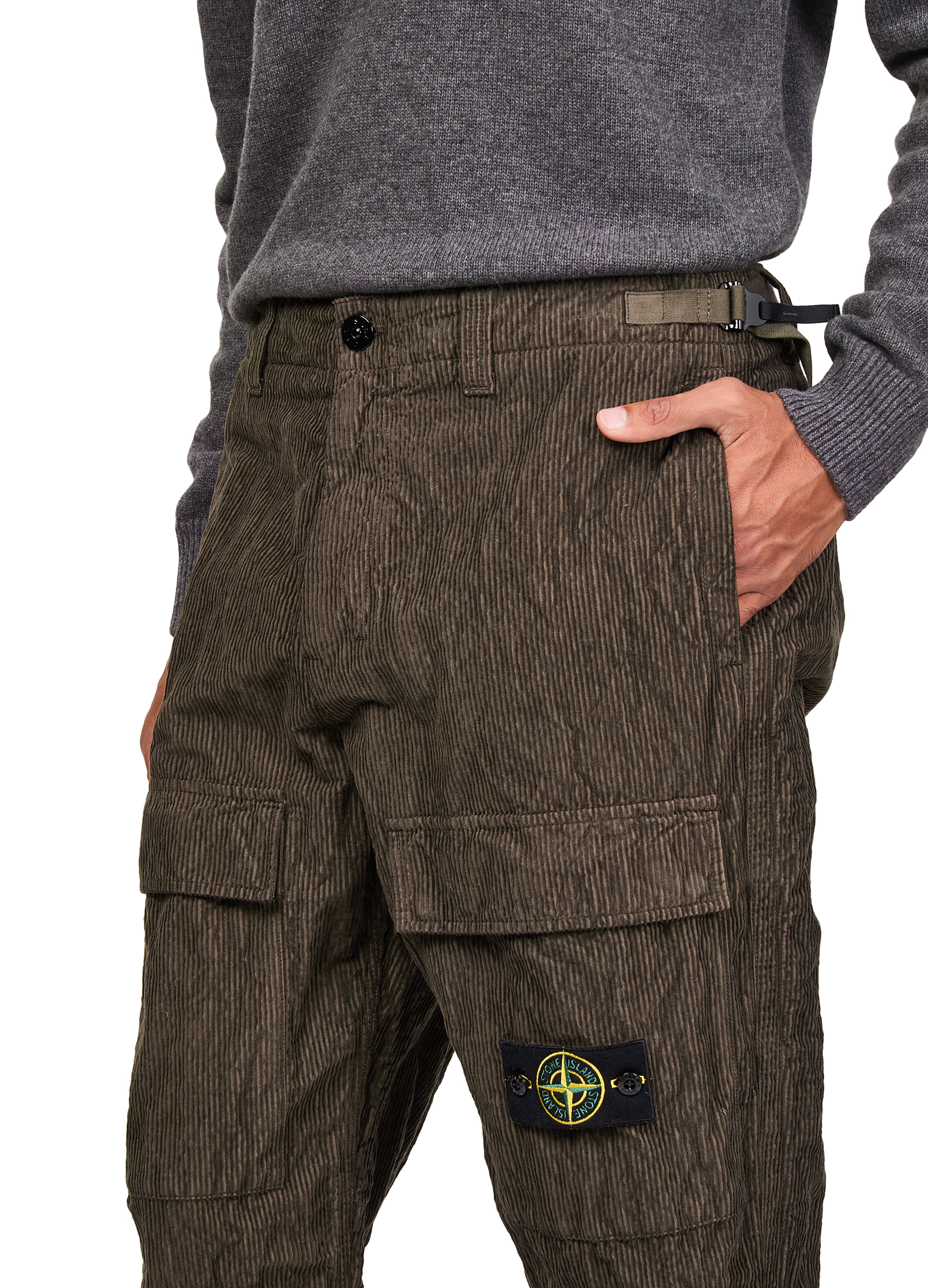 Cargo pants with patched logo thumbnail 4
