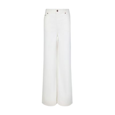 Chloé Straight Leg Jeans In White