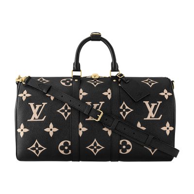 Louis Vuitton Keepall Bandoulière 45 In Black
