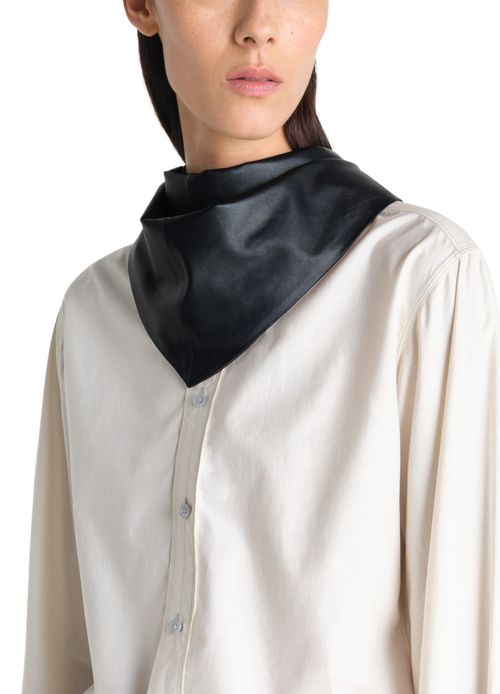 LEMAIRE Triangular leather scarf