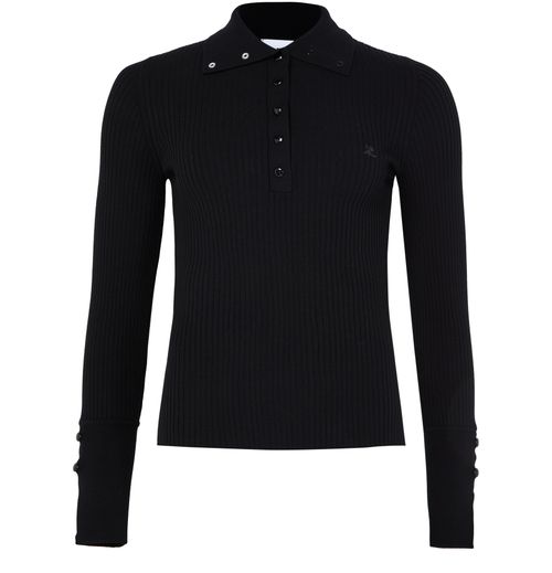 COURREGES Classic rib polo