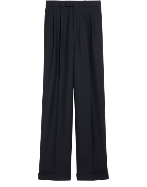 CELINE Pantalon margaret gabardine de laine