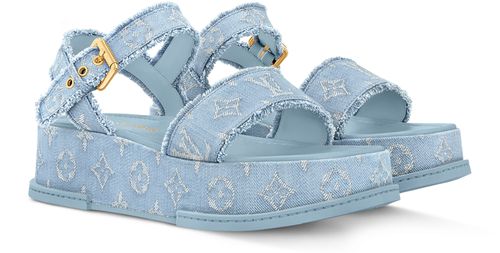 LOUIS VUITTON Sandale compensée Maya
