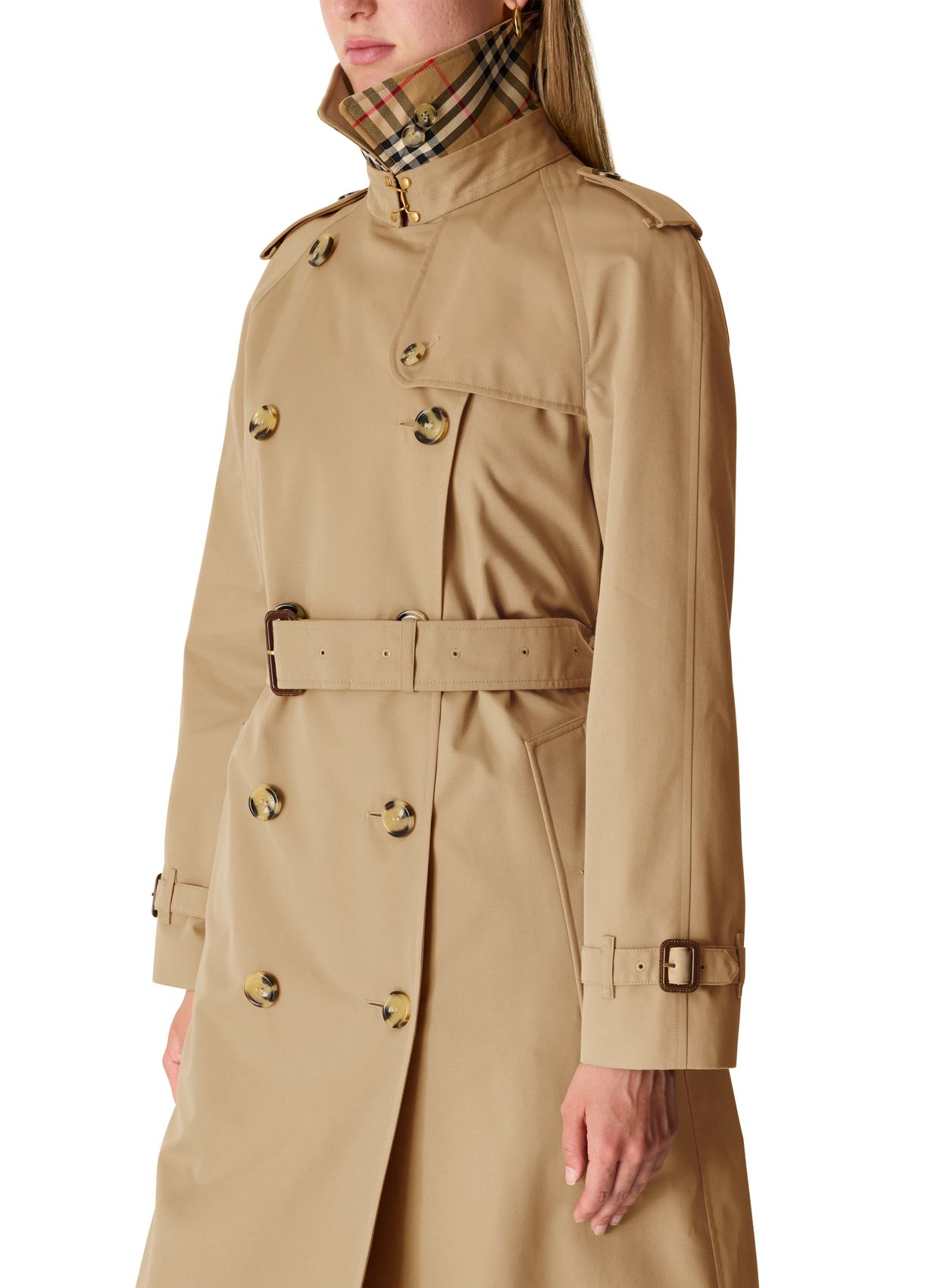 BURBERRY 워털루 롱 헤리티지 트렌치 코트