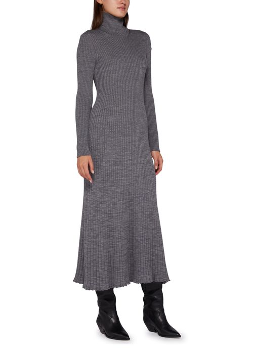 MONCLER Robe longue en maille
